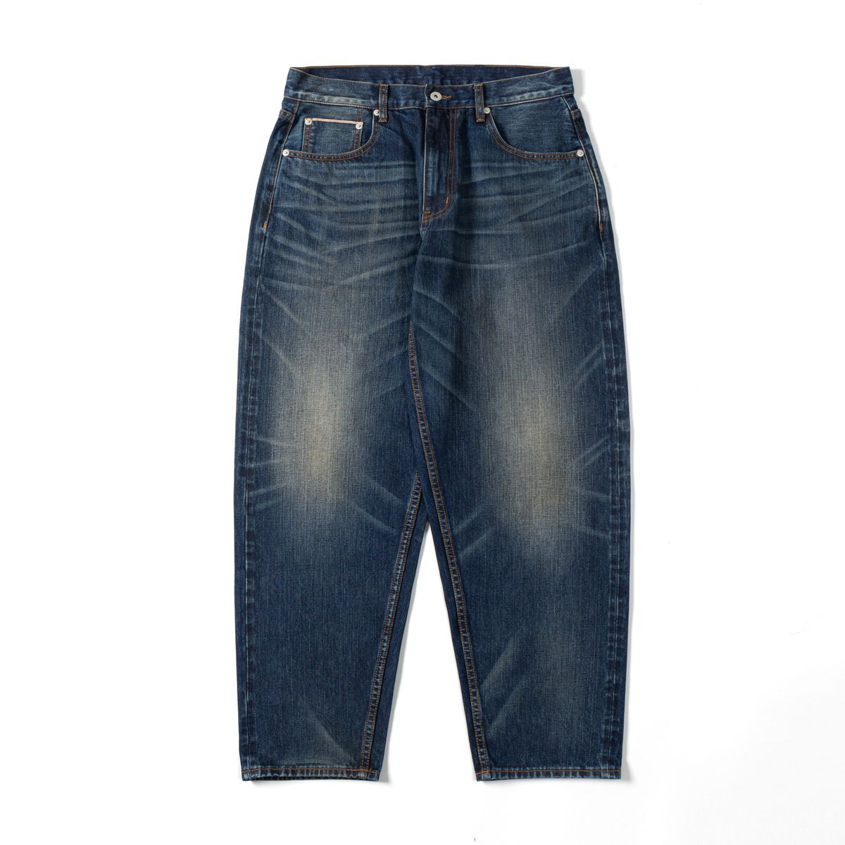 Men's Clothing Men's Wear | 24SS Japanese Style 14OZ Selvedge Denim Tapered Distressed Washed Vintage Jeans For Men_mkmklike.com