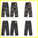 STU American Street 2025 New Full Print Branches Trend Basketball Sports Casual Trousers Loose Straight Denim_mkmklike.com