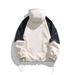 Workwear Men's Outerwear Trendy Brand Autumn New Loose Casual Color-Block Hooded Windbreaker Jacket For Men_mkmklike.com