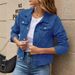 Women's Classic Denim Jacket - Long Sleeve Casual Coat With Timeless Fit (Black/White/Light Blue/Pink, S-2XL)_mkmklike.com