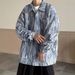 Men's Clothing Tie Dyed Denim Jacket High Street Vibe Handsome Youth Casual Loose Jacket_mkmklike.com
