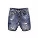 Men's Casual Slim Fit Denim Shorts Summer Style Trend Large Size Holes American Scratched All Match Korean_mkmklike.com