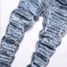 Men's Ripped Slim Straight Jeans – Distressed Washed Denim With Artistic Paint Splatter & Stretch Comfort (28-38, Blue)_mkmklike.com