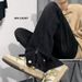 Nordmann European American Style High Trend Jeans For Men With Zipper And Hidden Button Street Ins Casual Straight Pants_mkmklike.com