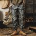 Men's American Heavyweight Retro Jeans Loose Straight Leg Harley Motorcycle Work Casual Trousers for Spring And Autumn_mkmklike.com