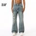 EF JEANS | 2024 New Product, American Trendy Cool, Hole-worn Design Sense, Old Jeans Are Slightly Versatile_mkmklike.com