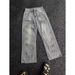 Men's Clothing Summer Design Splatter Painted Denim Jeans Loose Straight Leg Trousers For Men High Street Casual Fashion_mkmklike.com