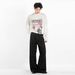 Mamo Gangshan Men's Raw Denim Jeans Straight Leg Loose Fit Curved Cut American Style Trendy And Versatile Baggy Pants_mkmklike.com