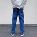 Men's Clothing Men's Summer Loose Straight Leg Jeans Denim Clothing For Formal & Casual Slim Fit Straight Leg Mid Rise Jeans_mkmklike.com