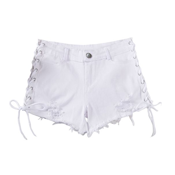 K New Denim Shorts, Ultra Short, Nightclub Women's Clothing, Sexy, High Waisted, Perforated_mkmklike.com