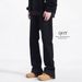 Men's Loose Fit Denim Pants – Street Style Straight Leg Jeans For Casual & Daily Wear (M-2xl, Black/Blue)_mkmklike.com