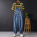 Pure Japanese Retro Straight Workwear Jumpsuit Unisex Hip-Hop Loose Age-Reducing Denim Overalls Men's Suspender Pants Trendy_mkmklike.com