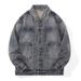 American Vintage Washed Denim For Spring And Autumn New Style Loose Casual Jacket Workwear Top Trendy Men's Clothing_mkmklike.com