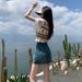 K New Denim Short Skirt With High Waist For Slimming, Spicy Girl With Hip Hugging Half Body Skirt_mkmklike.com