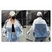 Women’s Clothing Denim Jacket For Women Spring New Style Small Number 24 Letter Pocket Design Thief Jacket Top_mkmklike.com