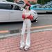 Women's Flared Jeans 2026 Spring Autumn New Style High-waisted Slimming And Height-enhancing Straight-fit Petite_mkmklike.com