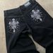 Cross-border Dark-style Embroidered Jeans, Straight Wide-leg For Men And Women, Y2K Skull Trendy Loose Hip-hop_mkmklike.com
