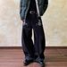 Cleanfit Vintage Embroidered Denim Jeans For Men – Distressed Wide-Leg Trousers With Artisan Stitching (S-3XL)_mkmklike.com