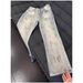 Wukong Youhuo Men's Trendy American Style Washed Distressed Curved Blade Jeans Loose Fit Street Style Versatile Trousers Clean Fit_mkmklike.com