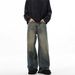 American Style Vintage High-Quality Spring Autumn Winter Trendy Loose Flared Jeans Korean Version Men's Casual_mkmklike.com