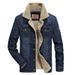 Young Men's Autumn And Winter Velvet Denim Jacket Casual American Version Jacket Loose Large Size Thickened Multi-bag Cotton-padded Coat_mkmklike.com