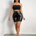 Women's Clothing PU Leather Pants Women Sexy Hot Pants Nightclub Pants European Leather Shorts_mkmklike.com