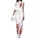 Women's Printed Turtleneck Suit - Sleeveless Two-Piece Suit | Stylish And Chic Suit_mkmklike.com