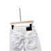 Men's White Denim Shorts Versatile Casual Straight Leg Five Point Pants Stretchy Cool Trendy Street Style_mkmklike.com