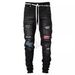 Suitable For All Seasons 2020 High-End Slim Fit Ripped Skinny Jeans New Men's Denim Pants Jeans Men_mkmklike.com