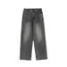 Nordmann Gray Jeans Men's Loose Straight Long Autumn Winter American High Street Vibe Style Draped Wide Leg Casual Pants_mkmklike.com