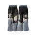 Men's Clothing American Retro Trend Hole Design Splicing Wide Leg Straight Summer Men's And Women's Personalized Denim Trousers_mkmklike.com