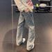 Men's Clothing Slim Fit Curved Flare Jeans Jacquard All Over Print New Spring Autumn Trendy Long Pants The Fashion-Forward Individual_mkmklike.com
