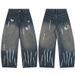Graffiti Heart Letter Washed Vintage Jeans For Women 2025 Autumn Loose Versatile Wide-Leg Pants_mkmklike.com