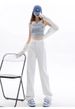 Spring And Summer Hot-selling White Straight-leg Jeans Women, Loose-fitting, Slimming, With A Drapey Effect, Suitable_mkmklike.com
