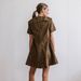 2026 Fashion And Leisure Leopard Pattern Slim Short Sleeved Women's Cowboy Dress 89316_mkmklike.com