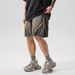Men's Clothing High Street Distressed Denim Shorts Lace Up Retro Washed Casual Loose Fitting Trendy Style_mkmklike.com