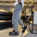 Men's Stylish Loose Fitting Jacquard Casual American Style Drawstring Jogger Jeans Versatile Trendy For Spring Autumn_mkmklike.com