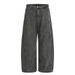 American Simple Jeans For Men Loose Trendy Brand Vibe Style Personality Deconstructed Washed Versatile Wide-Leg Pants_mkmklike.com