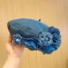 Hot Sale Fashion Floer Denim Beret Hats for Women Girls Spring Summer Seet Coboy Cap Korean Casual Artist Painter Caps 2024_mkmklike.com