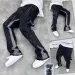 2026 Trendy High Street Mens Jeans Loose Fit Straight Leg Casual Drag Trousers American Style Vintage Vibe Micro Flare 241225_mkmklike.com