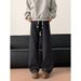 Wide Striped Jeans For Men And Women, New American Washed Distressed Loose Straight Leg Casual Long Pants_mkmklike.com