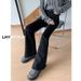 2025 New Guangzhou Xintang Washed Blue Micro Flare Jeans For Women, High Waist, Slimming, Height-Enhancing, Cotton_mkmklike.com