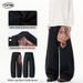 Men's Raw Cutaway Jeans Unisex Design Baggy Style Wide Leg Fit With Detachable Bandana_mkmklike.com