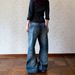 American Retro Cat-ear Distressed Washed Ripped Jeans For Men And Women, Cleanfit Street Style Straight-leg Pants_mkmklike.com