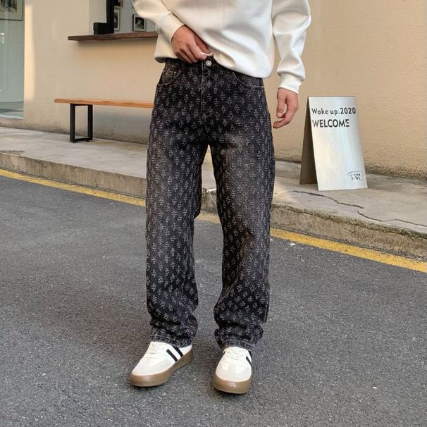 Men's Clothing Embroidered Vintage Denim Jacket – Oversized Retro Coat For Men (Vintage Blue/Black, S-3XL)_mkmklike.com