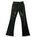 Men's Clothing Handmade Wax Pants Flared Wide Leg Elastic Ribbon High Street_mkmklike.com