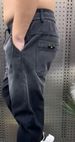Trendy Brand Jeans Men's Small Pants Elastic Waist Harlan Pants Loose And Versatile Pants New Temperament Trend_mkmklike.com