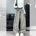 American Style Design Wide Jeans For Men And Women, Smoking Gray High Street Straight Leg Loose Pants_mkmklike.com