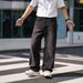 Men's Summer Loose Straight Leg Jeans Washed Retro Trousers_mkmklike.com