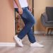 Men's Slim Fit Skinny Jeans Summer Street Style Washed Denim Versatile Hip Hop_mkmklike.com